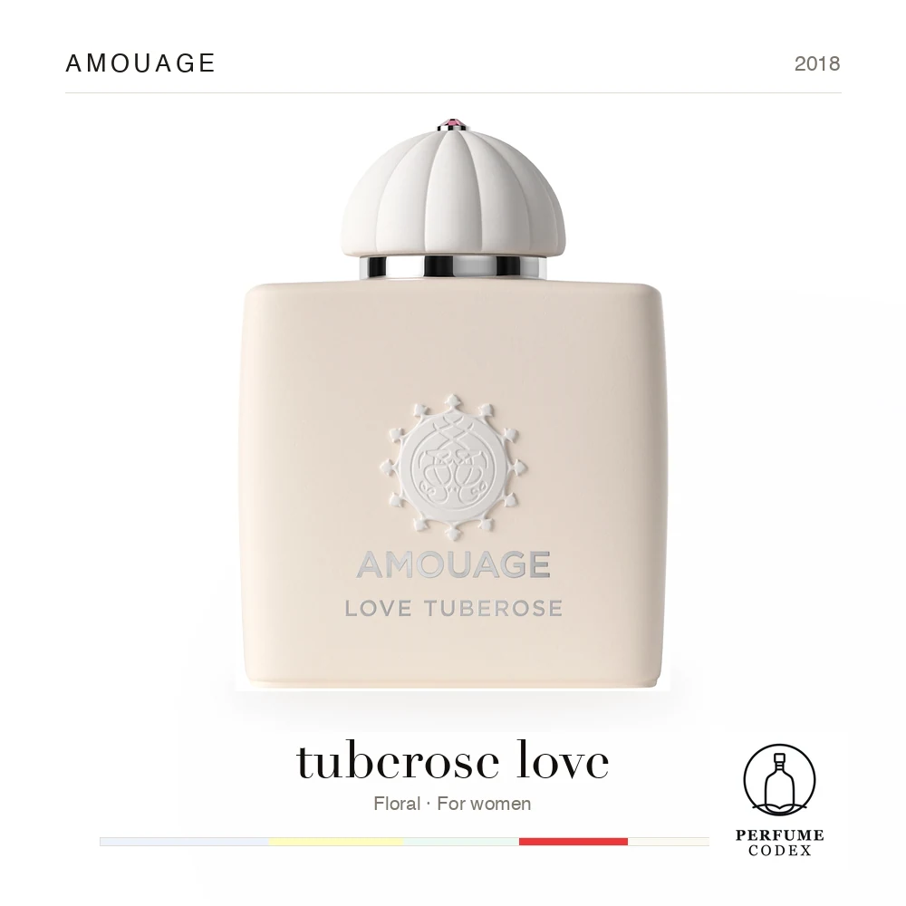 Amouage tuberose love — perfume poster